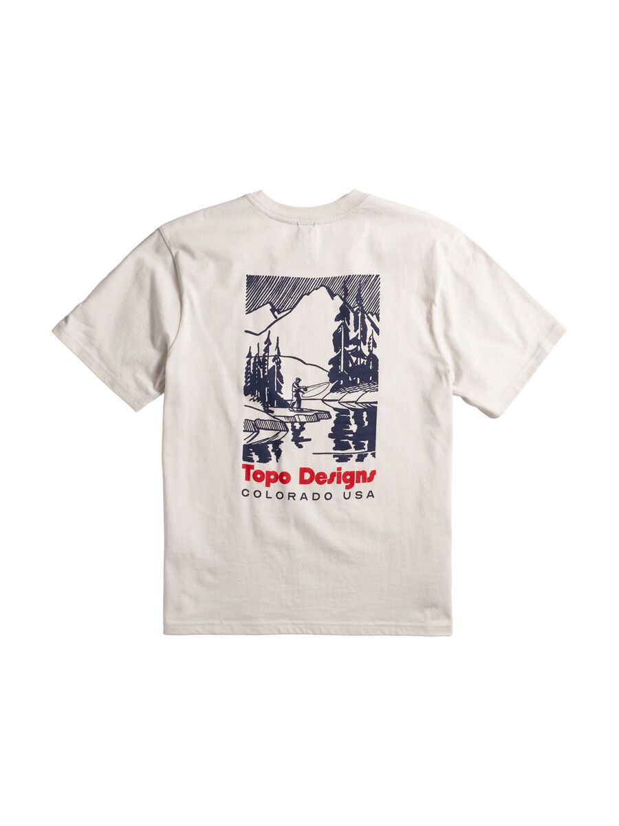 Topo Designs Mountain River Tee S/S Herren, bone white - Bild 2