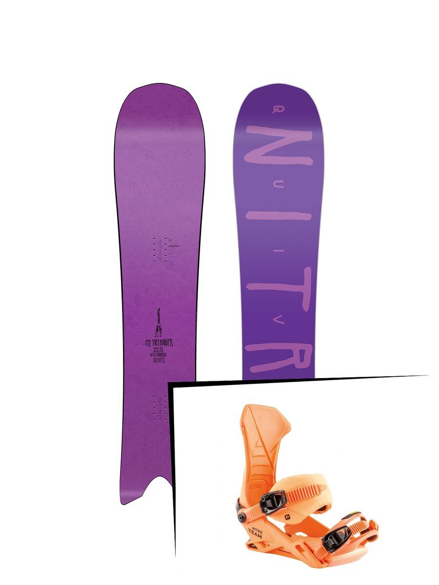 Set: Nitro Quiver Treehugger 2019 + Nitro Team muted brights series orange - Bild 1