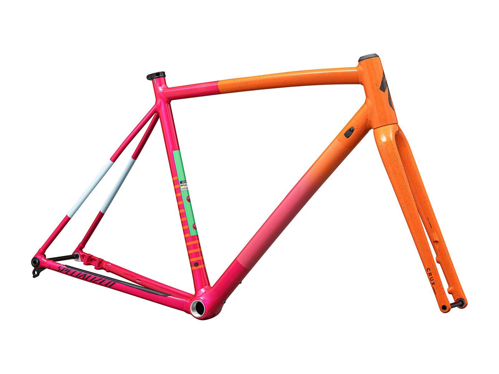 Specialized Crux DSW Frameset, amber glow/vivid pink/met. midnight shadow/speckle - Bild 2