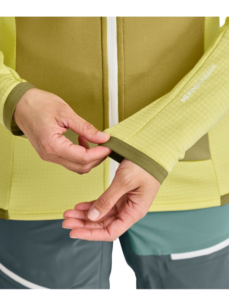 Ortovox Merino Fleece Grid Hoody W, deep ocean - Bild 6