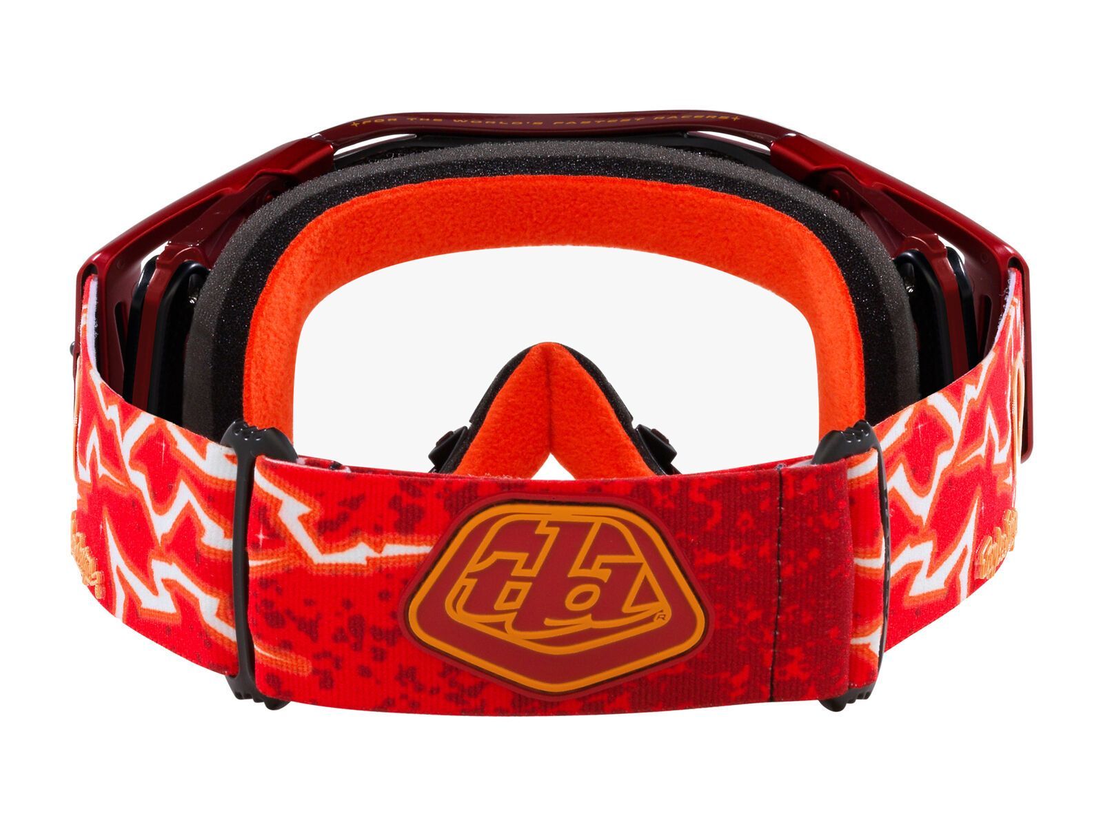 Oakley Airbrake MTB Troy Lee Designs, Clear, red lightning - Bild 4