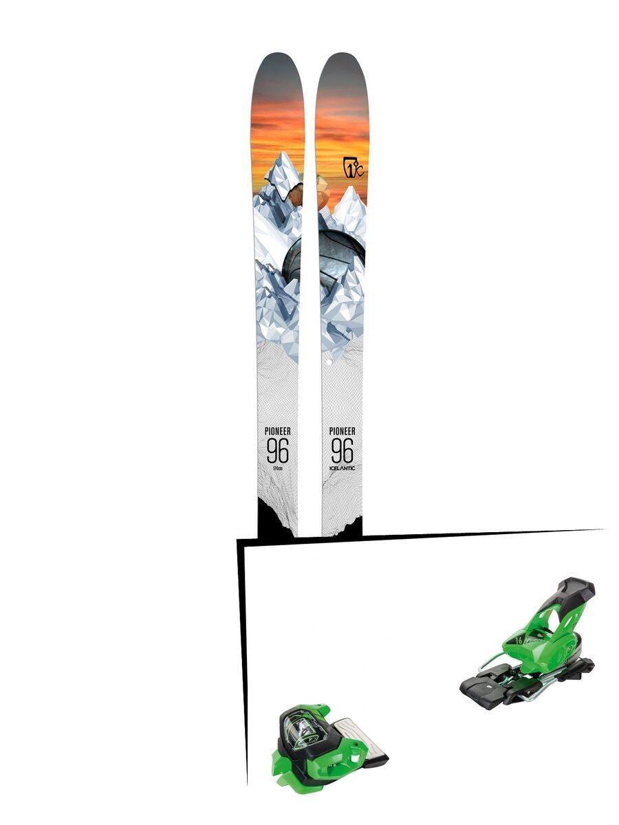Set: Icelantic Pioneer 96 2018 + Tyrolia Attack² 16 GW green - Bild 1