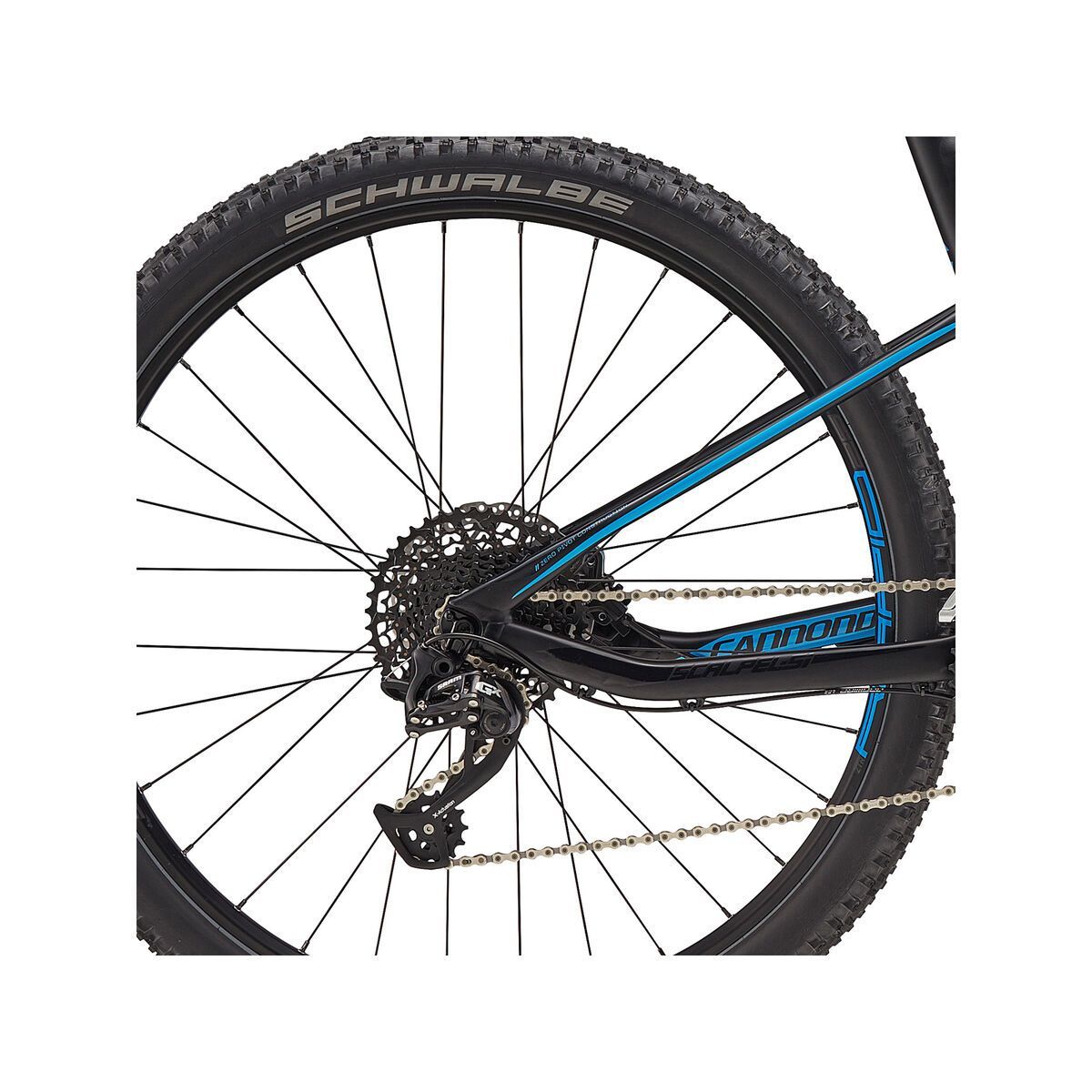 Cannondale Scalpel-Si 5 29, matte jet black w/ matte ultra blue and gloss black - BLK - Bild 4