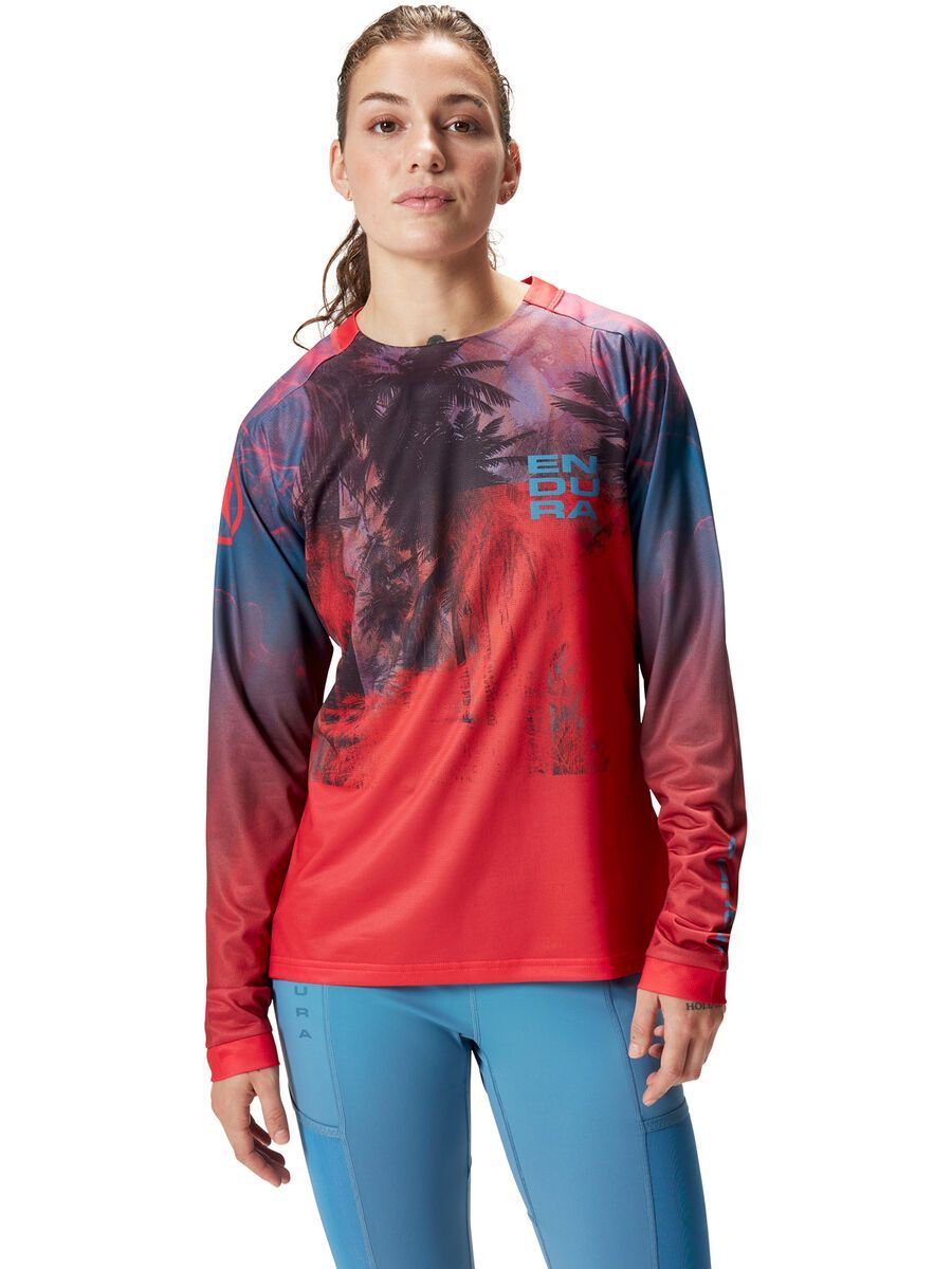 Endura Damen Tropical T-Shirt LTD (Langarm), granatapfel - Bild 3