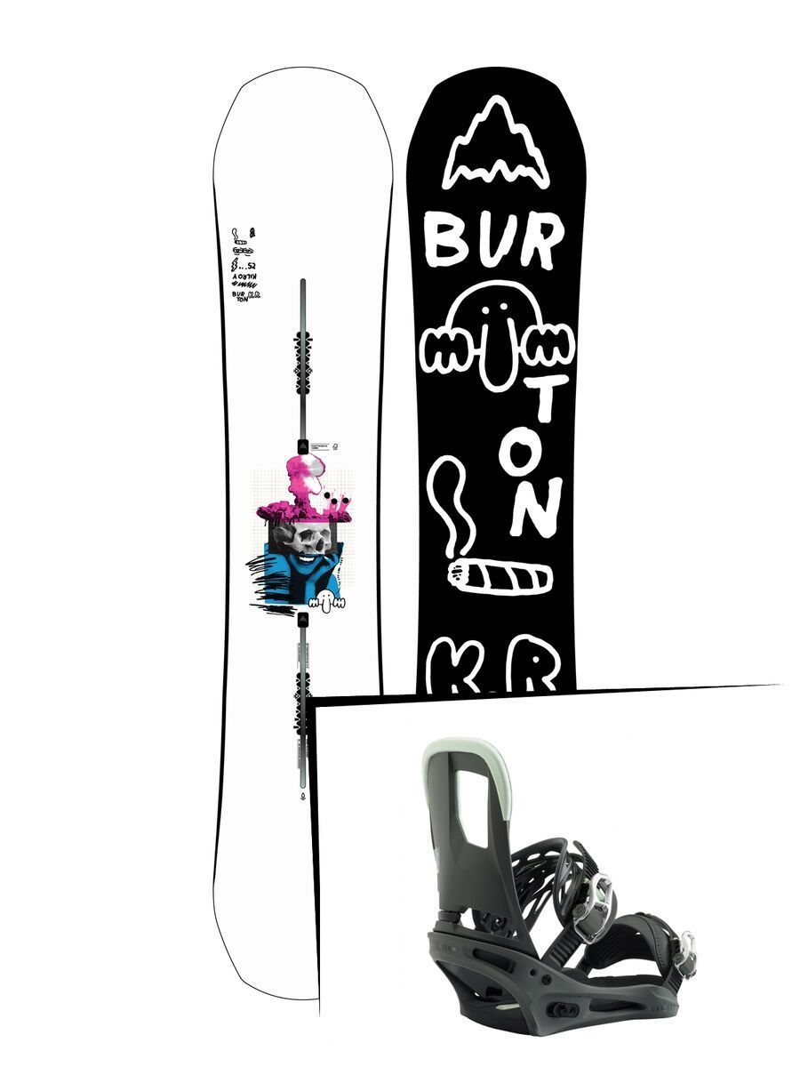 Set: Burton Kilroy Process 2019 + Burton Cartel salty shark - Bild 1