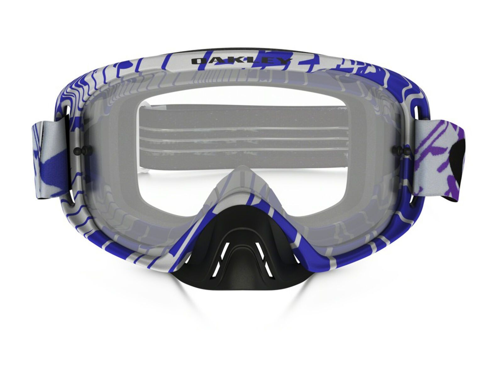 Oakley O2 MX, skull rushmore purple blue/Lens: clear - Bild 2