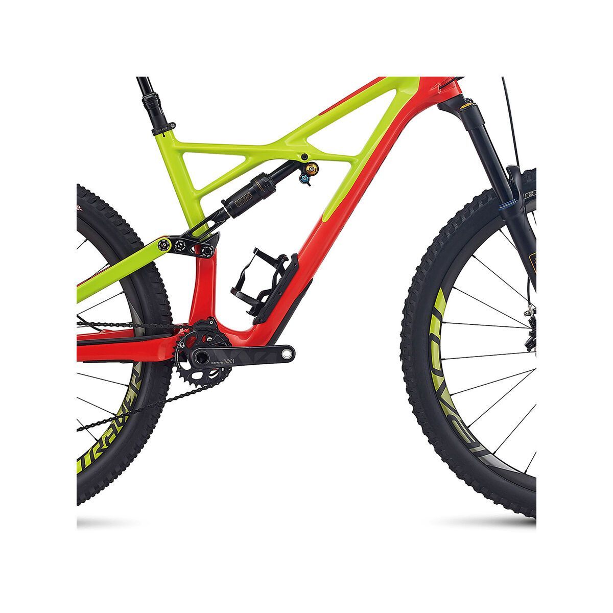 Specialized S-Works Enduro FSR Carbon 29/6Fattie, gloss nordic red/hyper green/black - Bild 3