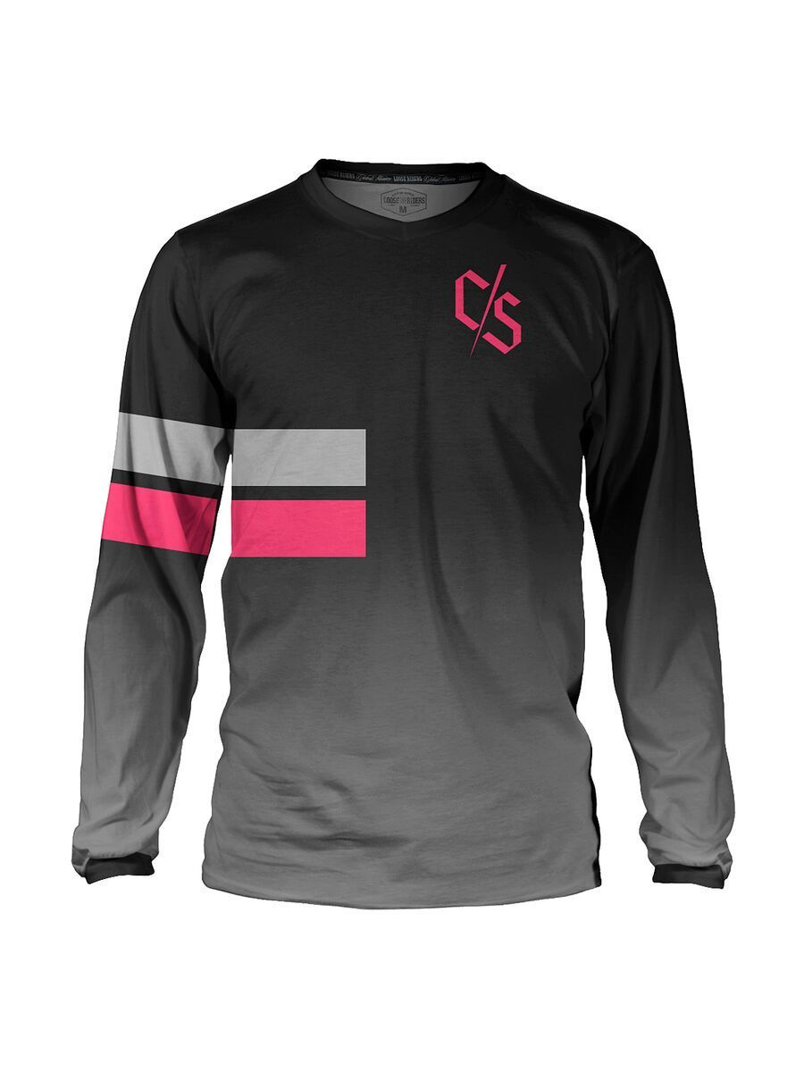 Loose Riders C/S Jersey LS Dipped Grey, grey fade - Bild 1