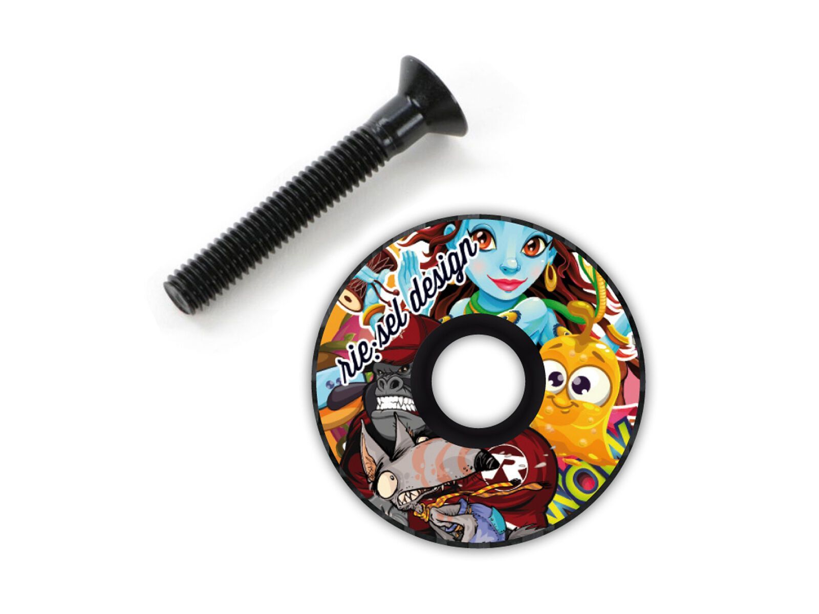 Riesel Design stemcap, stickerbomb - Bild 1