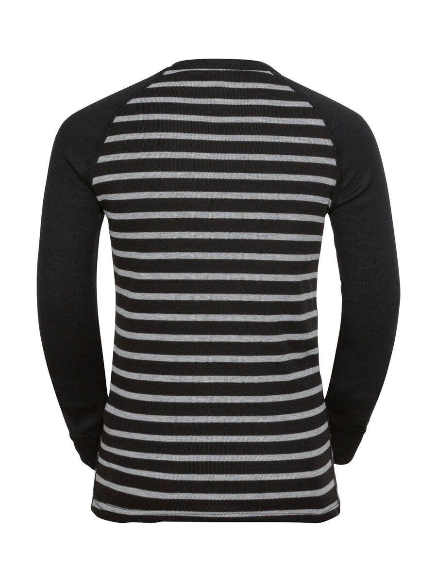 Odlo Active Warm Eco Kids Baselayer Set, black/grey melange/stripes - Bild 4