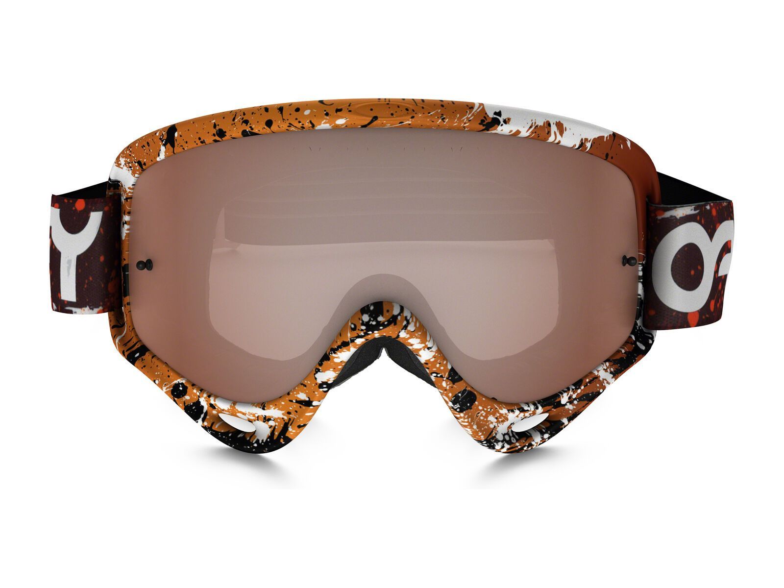 Oakley O Frame MX inkl. Wechselscheibe, splatter blood orange/Lens: black iridium - Bild 2
