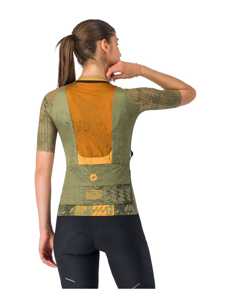 Castelli Unlimited Pro 2 W Jersey, forest green/elmwood/vivid ora - Bild 3