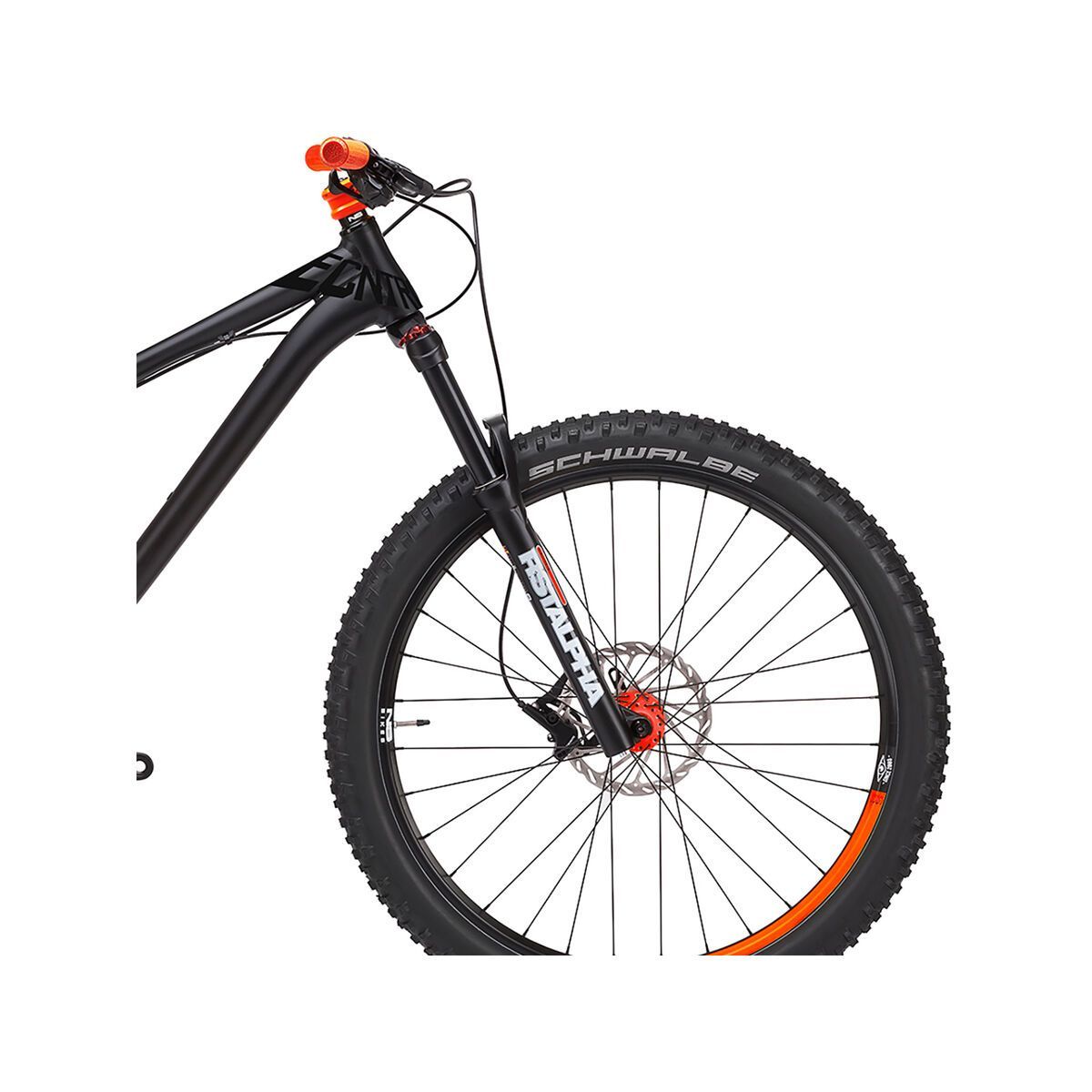 NS Bikes Eccentric Djambo 2, dark raw/fluo orange - Bild 6