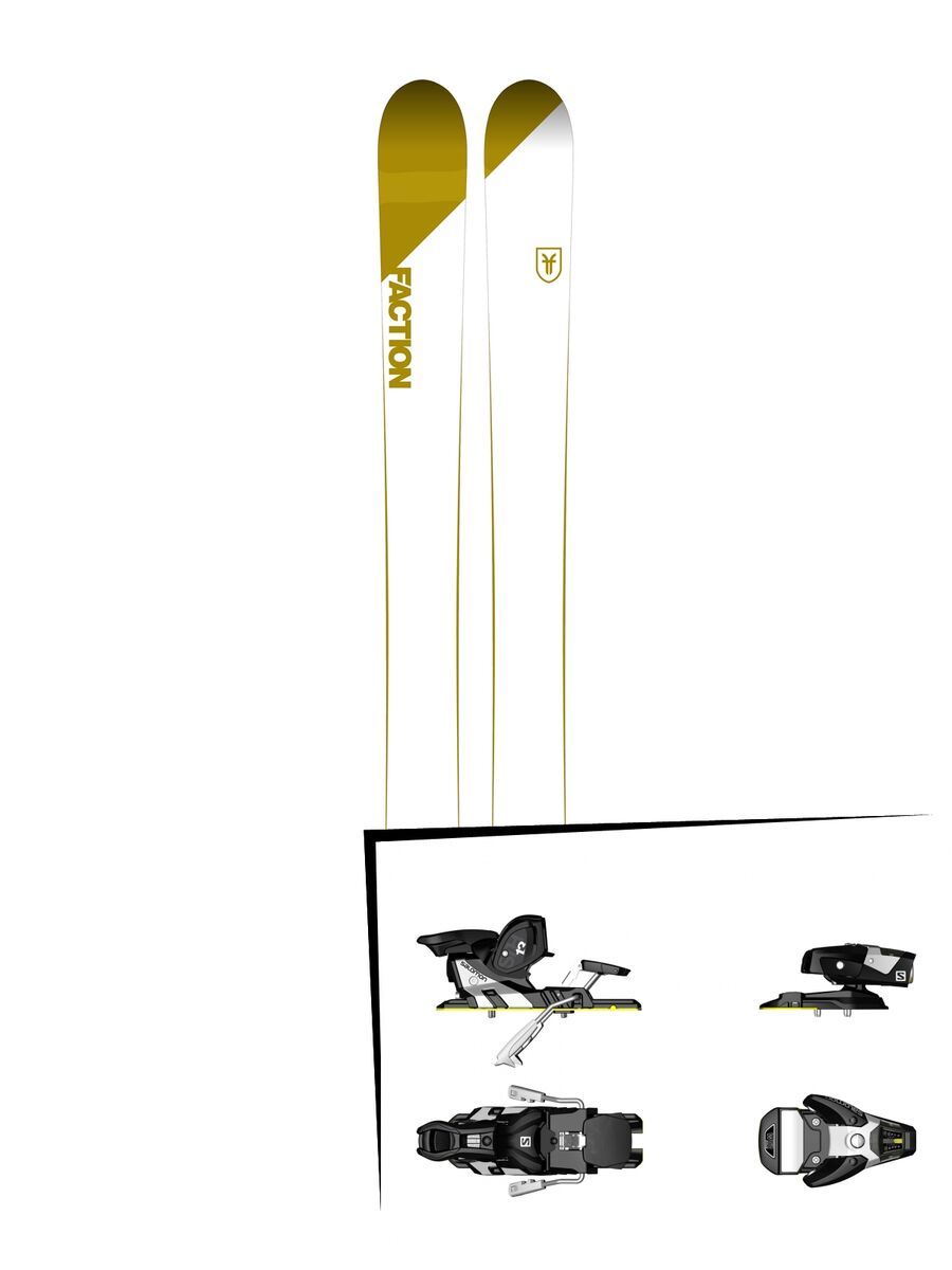 Set: Faction Candide 4.0 2018 + Salomon STH2 WTR 13 black/white - Bild 1