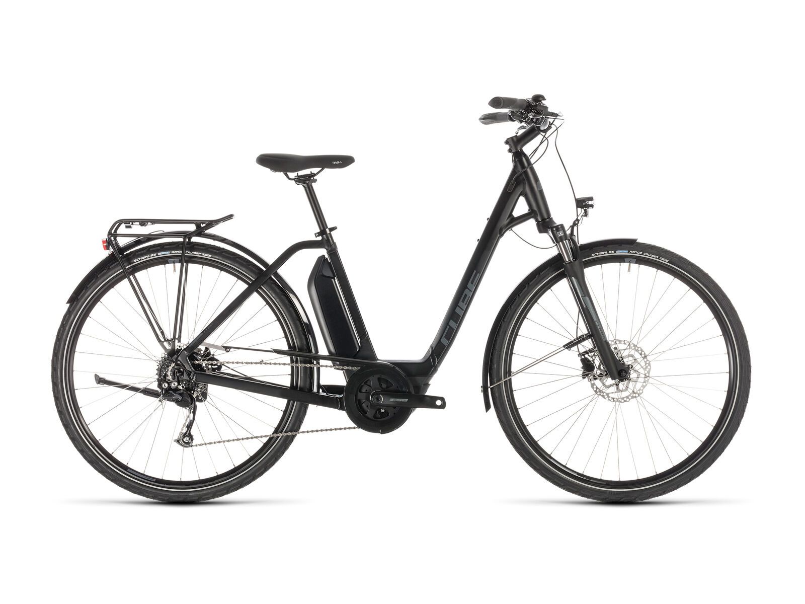 Cube Town Sport Hybrid ONE 400 Easy Entry, black´n´grey - Bild 1