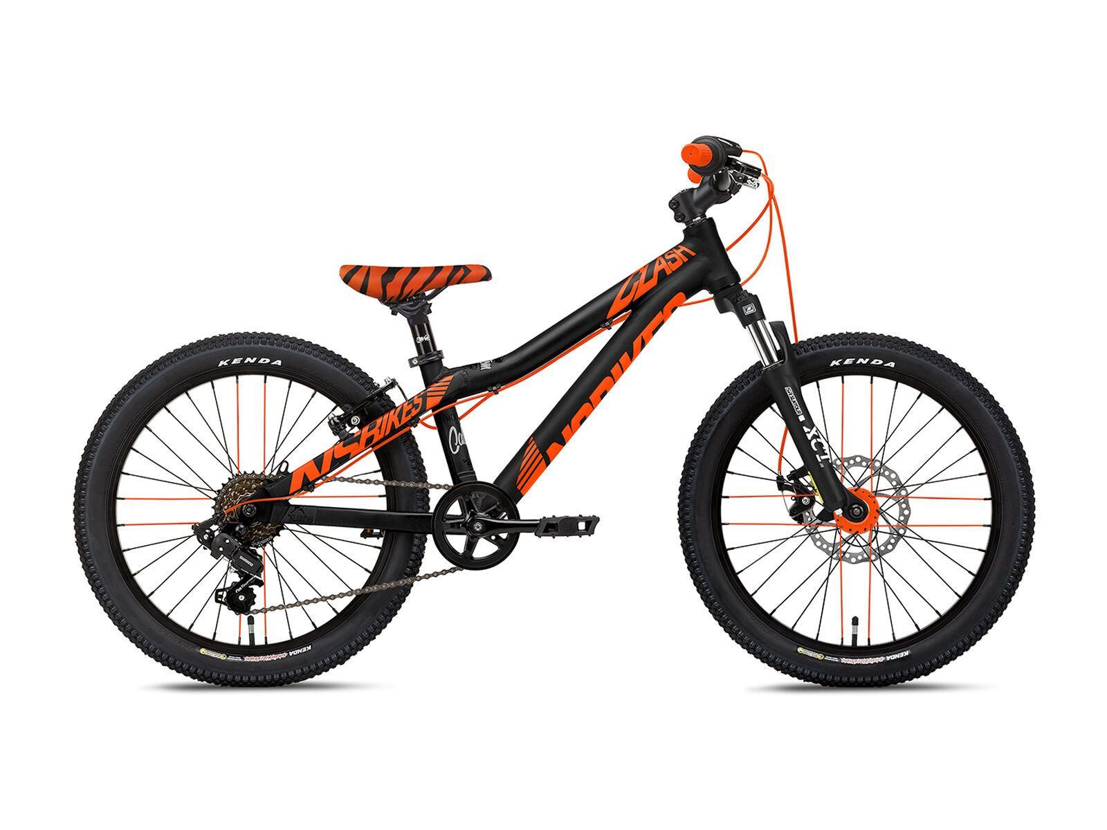 NS Bikes Clash 20, black/orange - Bild 1