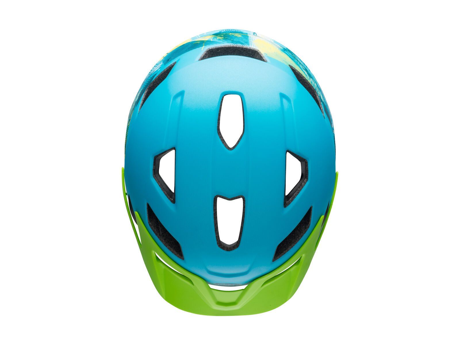 Bell Sidetrack Youth, matte blue/bright green - Bild 5