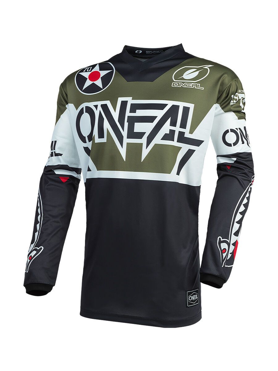 ONeal Element Jersey Warhawk, black/white/green - Bild 1