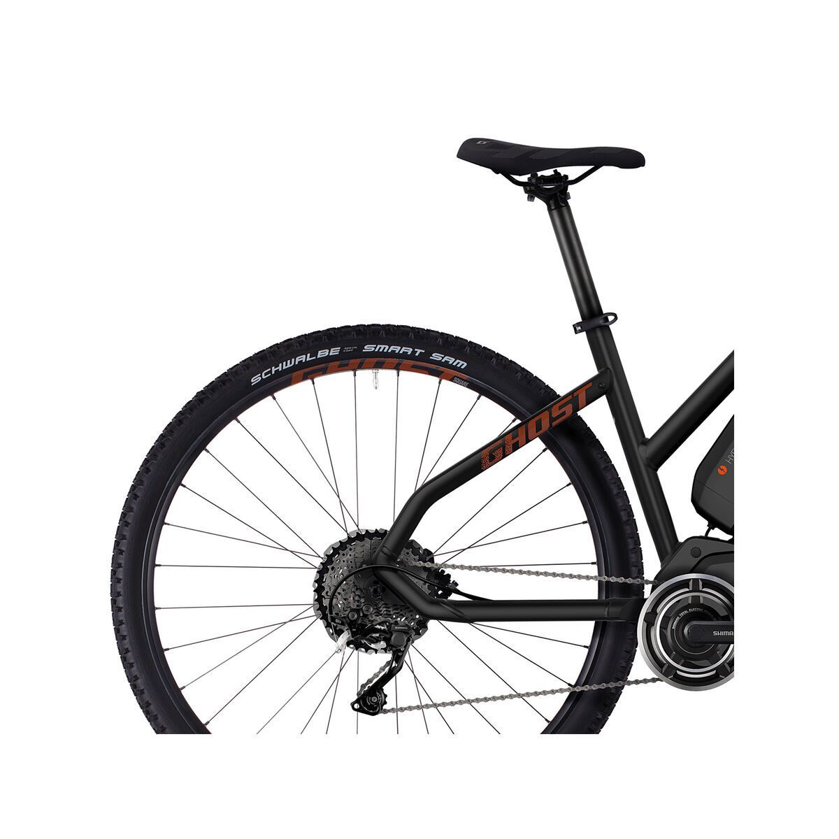 Ghost Hybride Square Cross 4 W, night black/monarch orange/urban grey - Bild 5