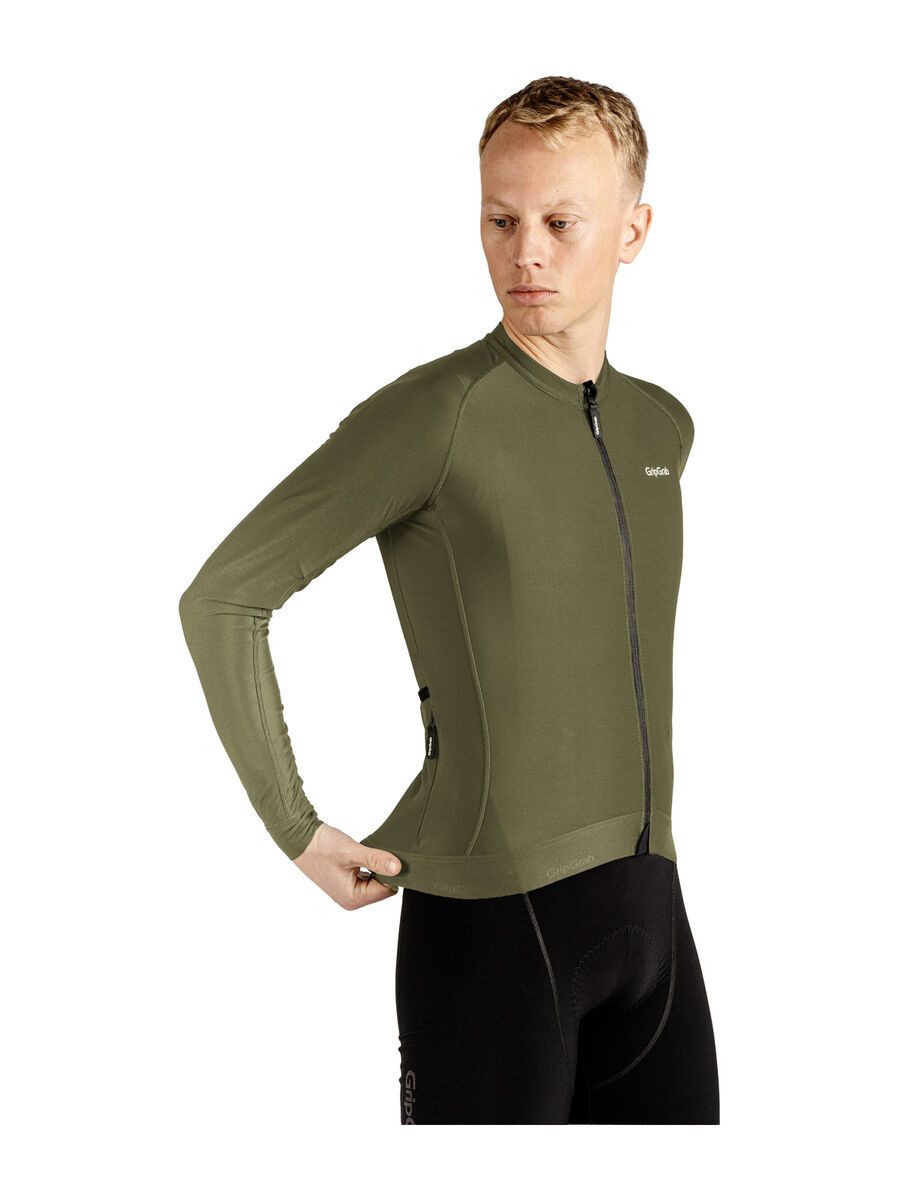 GripGrab PACR Long Sleeve Jersey, olive green - Bild 5