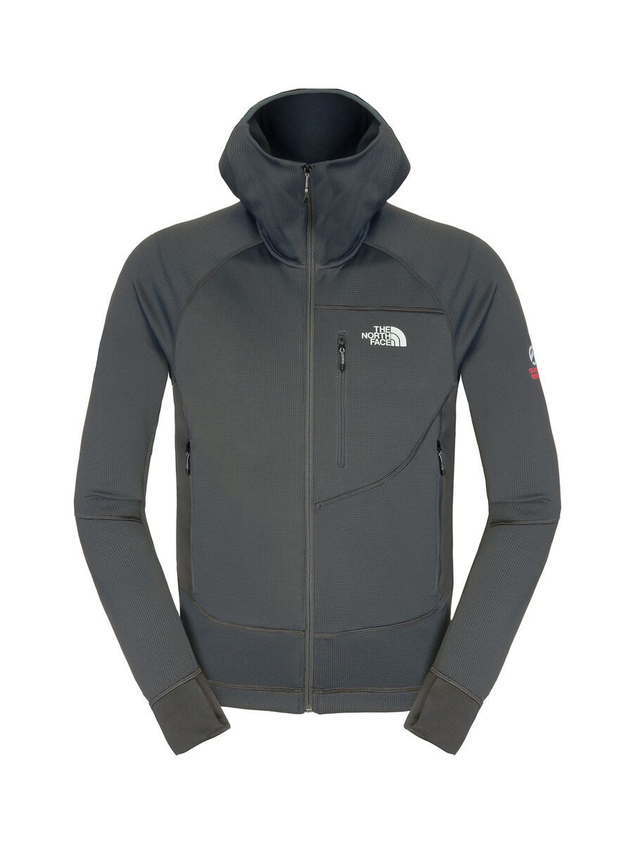 The North Face Mens Granular Hooded Fleece Jacket, Asphalt Grey - Bild 1