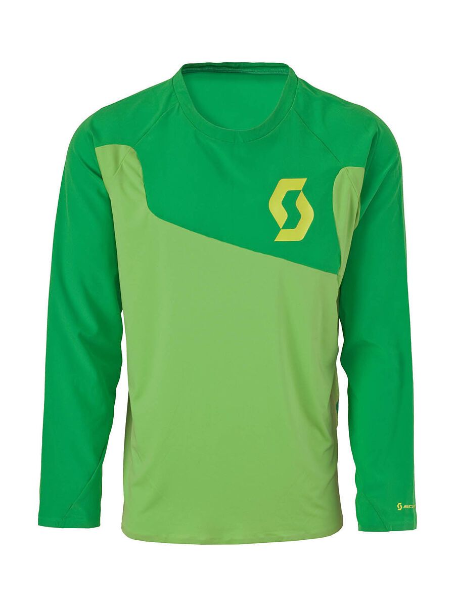 Scott AMT l/sl Shirt, green/lime green - Bild 1