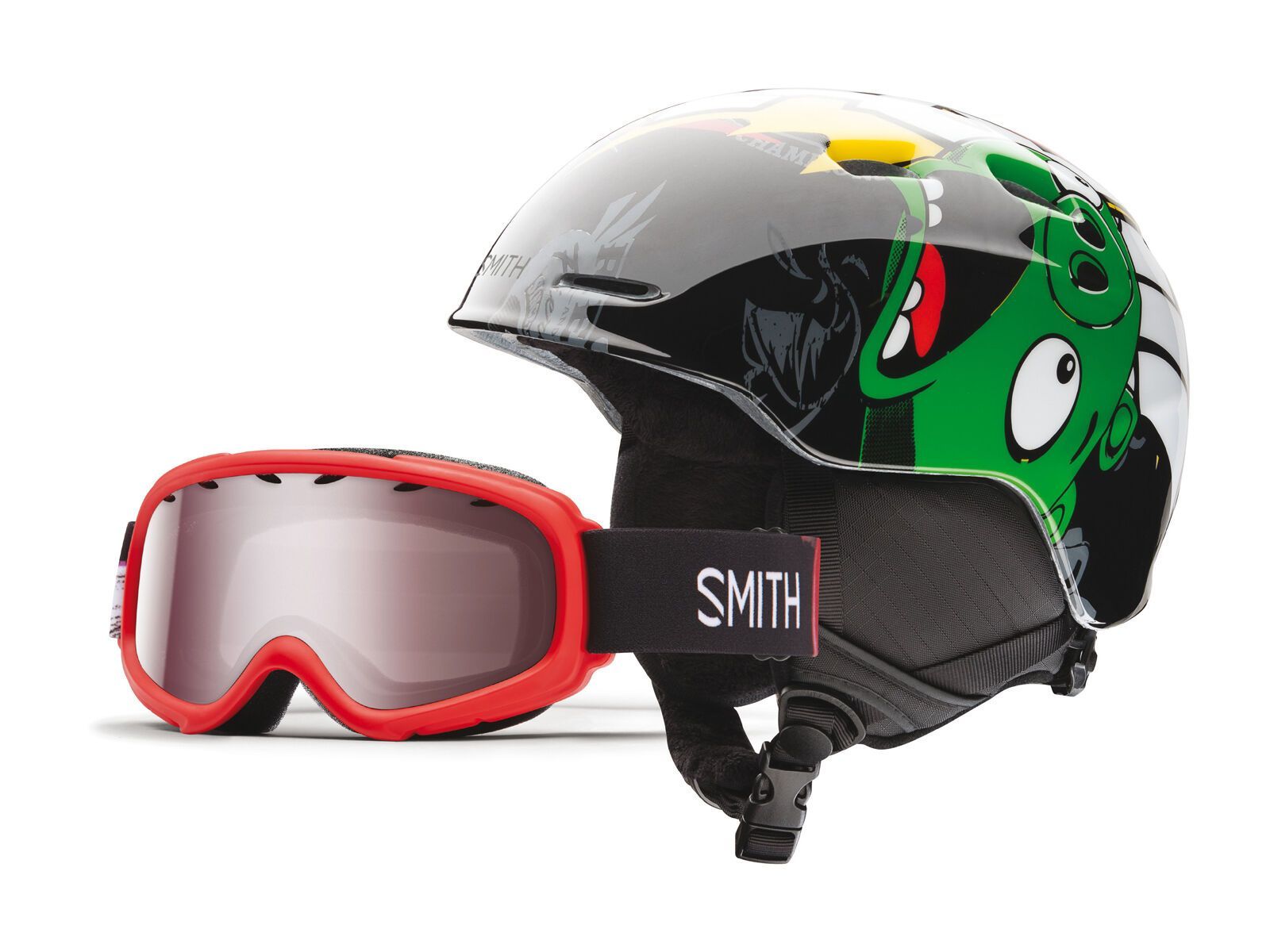 Smith Gambler X Combo, red angry birds/blue sensor mirror - Bild 1