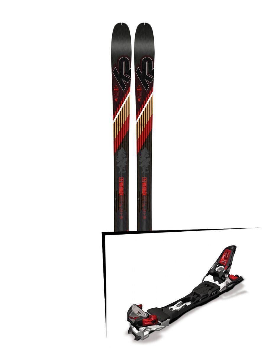 Set: K2 SKI Wayback 80 2019 + Marker F10 Tour black/white/red - Bild 1