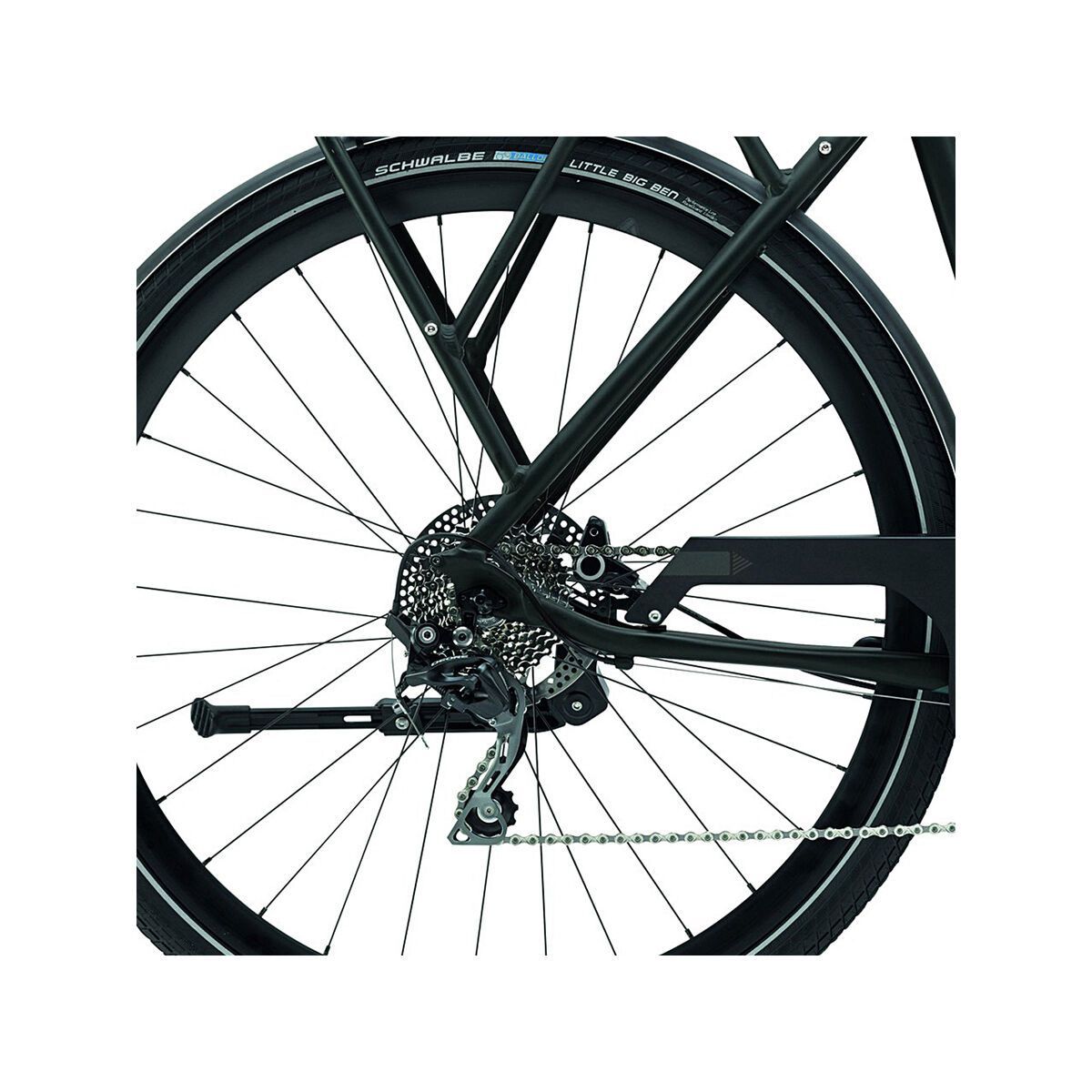 Cannondale Tesoro Mixte 2, black coffee w/ tonal accents, matte - Bild 4