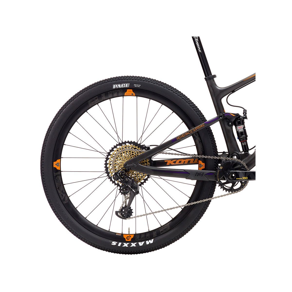 Kona Hei Hei Race Supreme, matt carbon/orange/purple - Bild 4