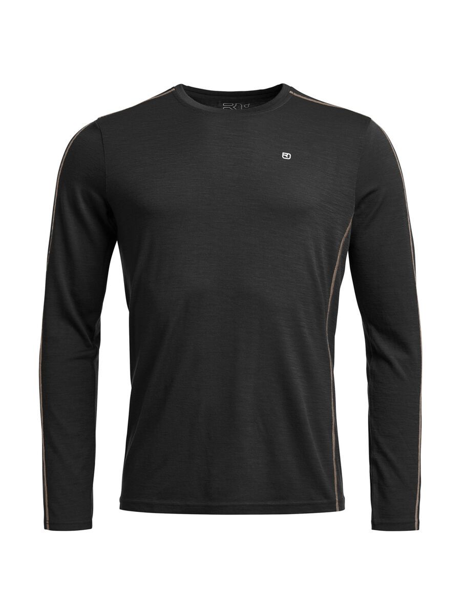 Ortovox 185 Rock'n'wool Long Sleeve M, black raven - Bild 1