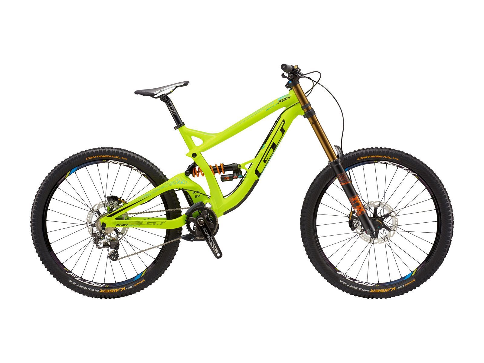 GT Fury World Cup 27.5, neon yellow/process blue - Bild 1
