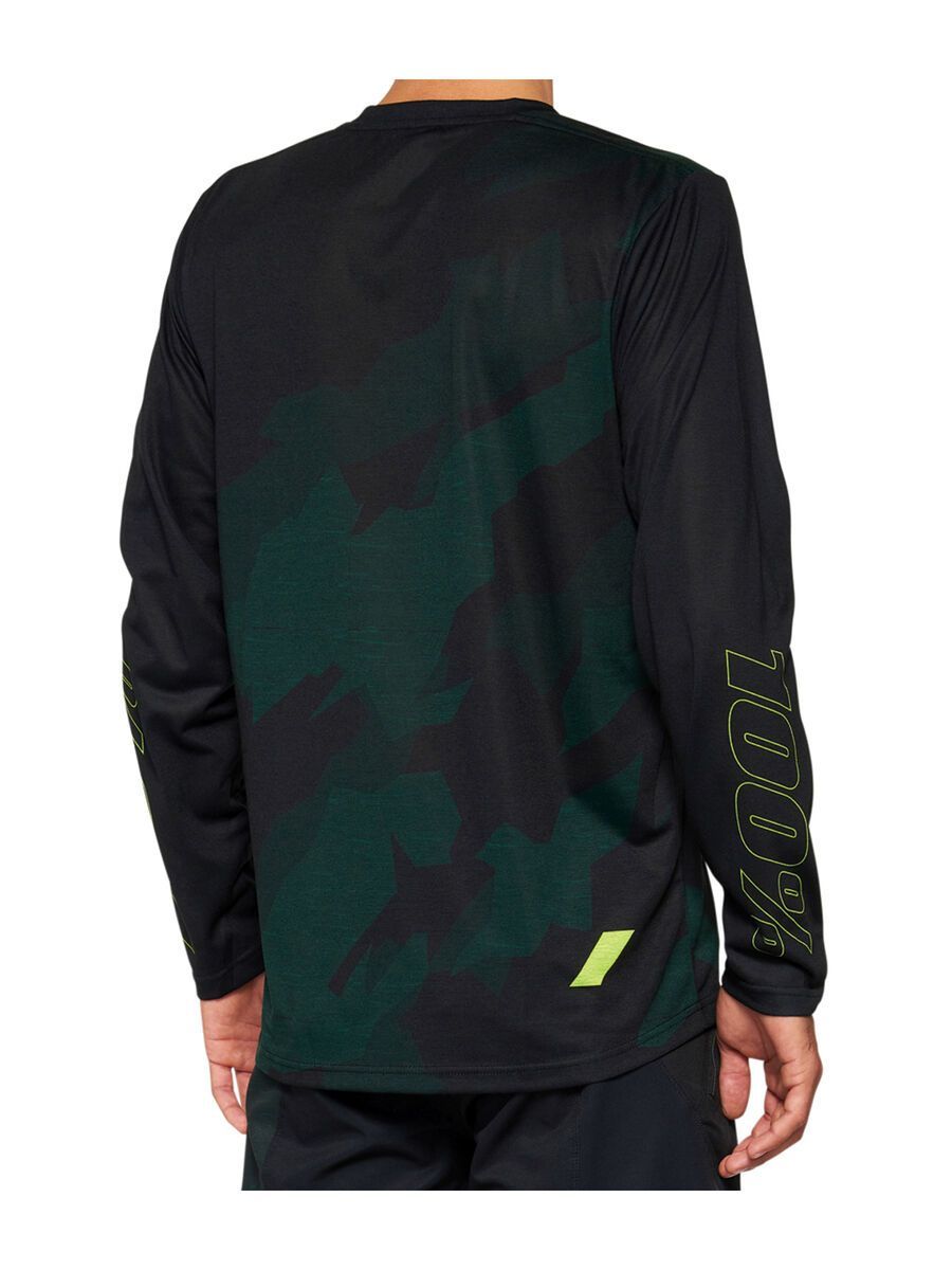 100% Airmatic LE Long Sleeve Jersey, black camo. - Bild 2
