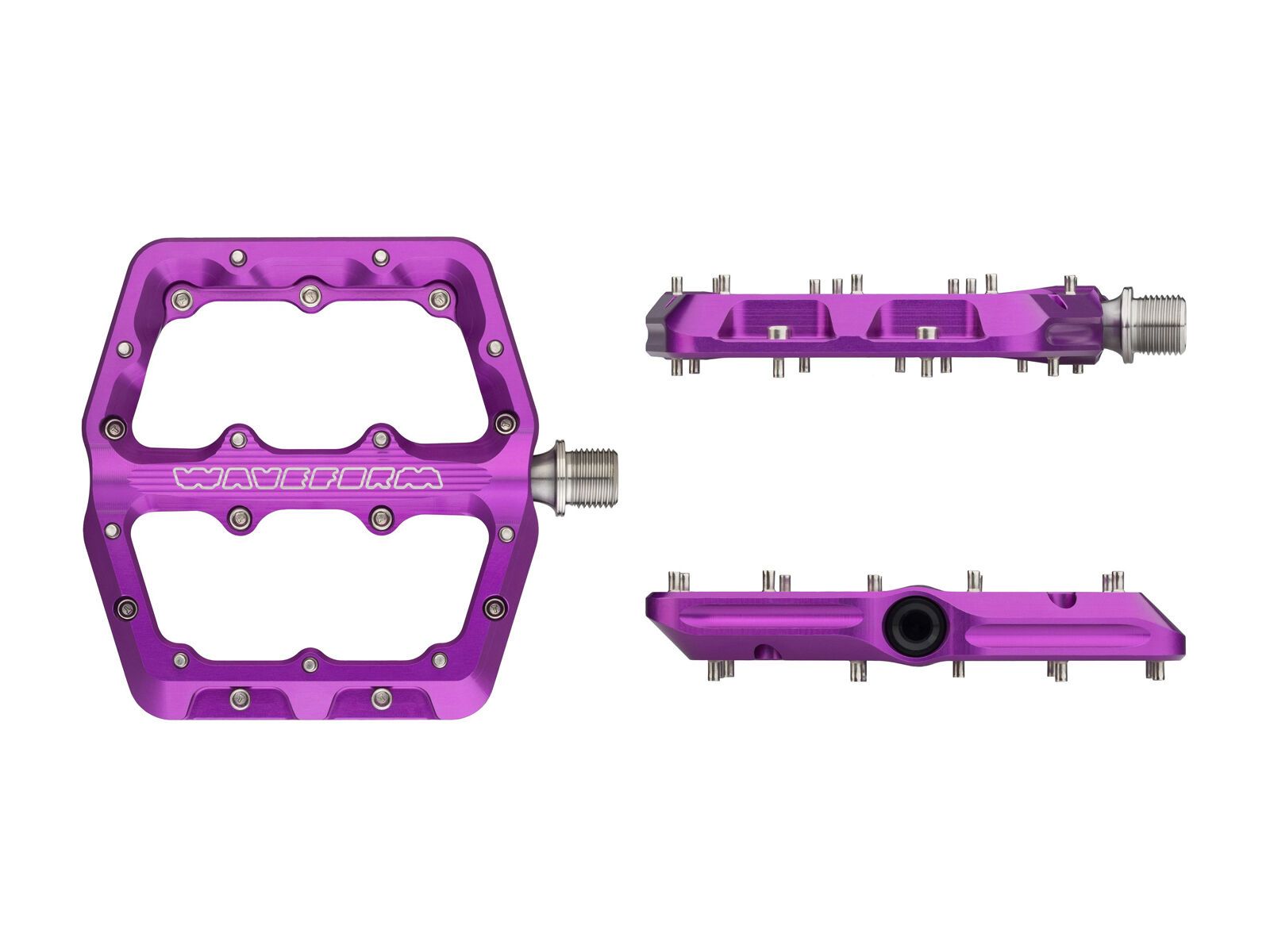 Wolf Tooth Waveform Aluminium Pedals - Small, ultraviolet purple - Bild 3