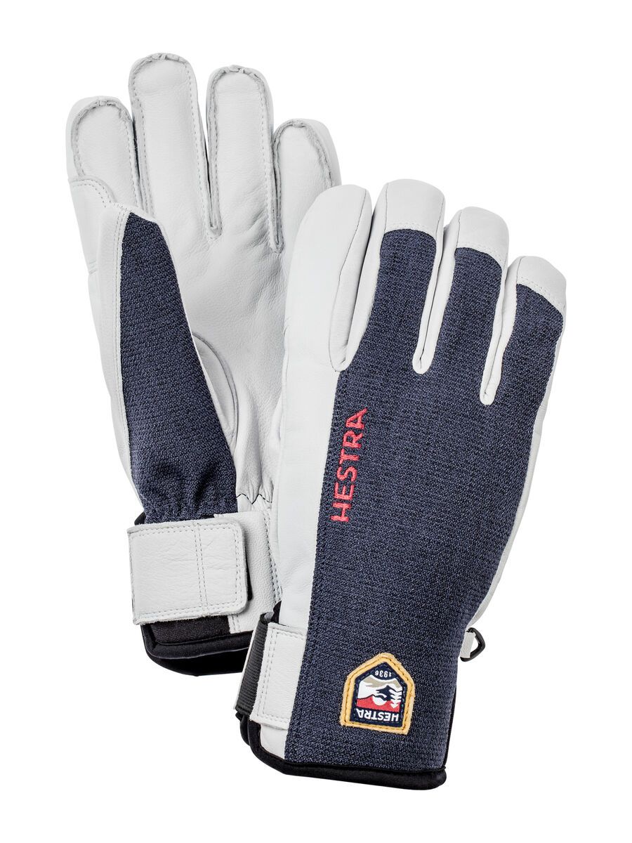 Hestra Army Leather Sastrugi 5 Finger, marine - Bild 1