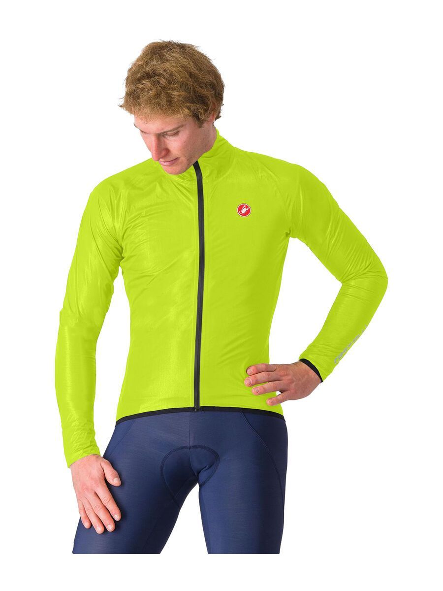 Castelli Squall Shell Jacket, electric lime/black - Bild 1
