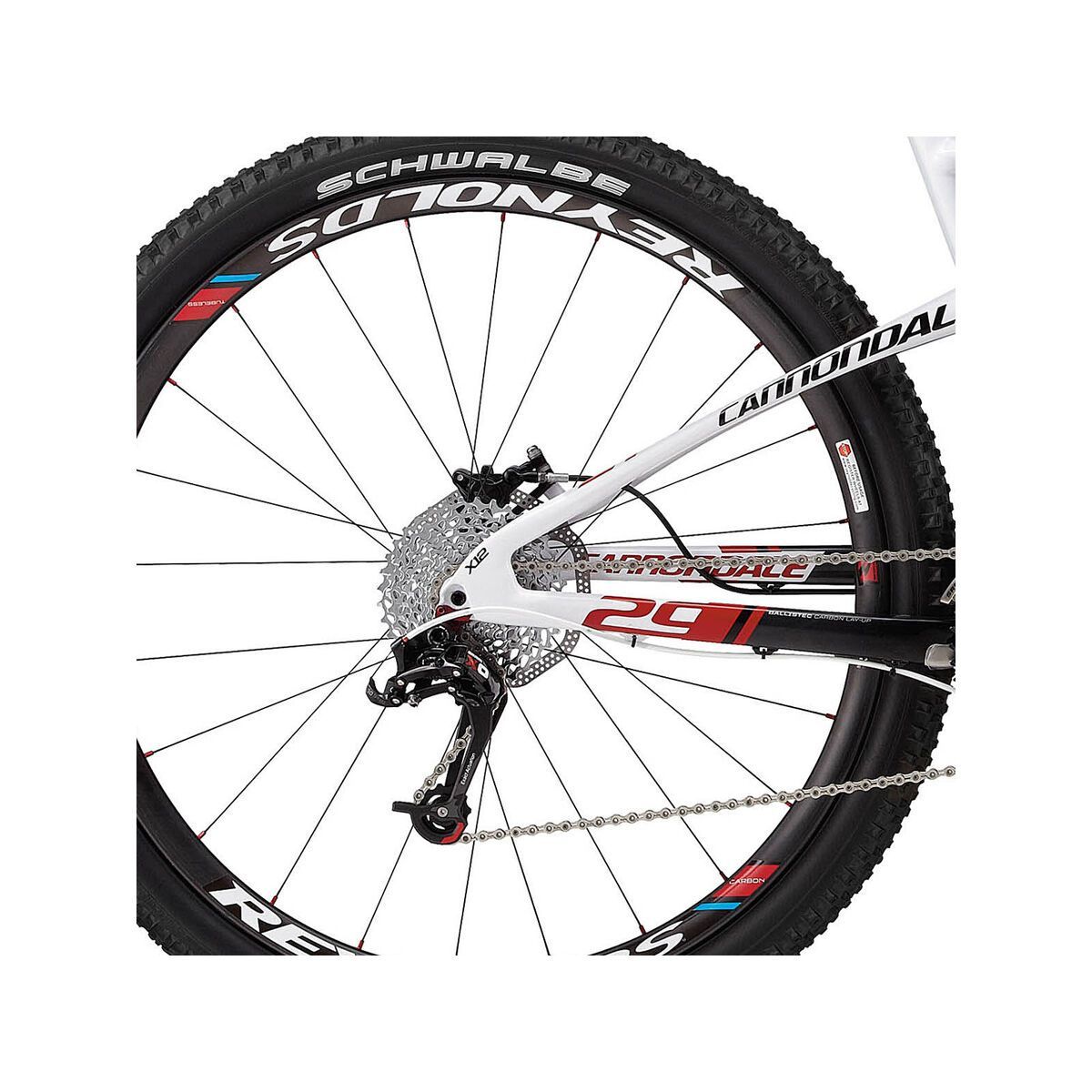 Cannondale Scalpel 29er Carbon 1, exposed carbon w/magnesium white and ultra blue gloss - Bild 4