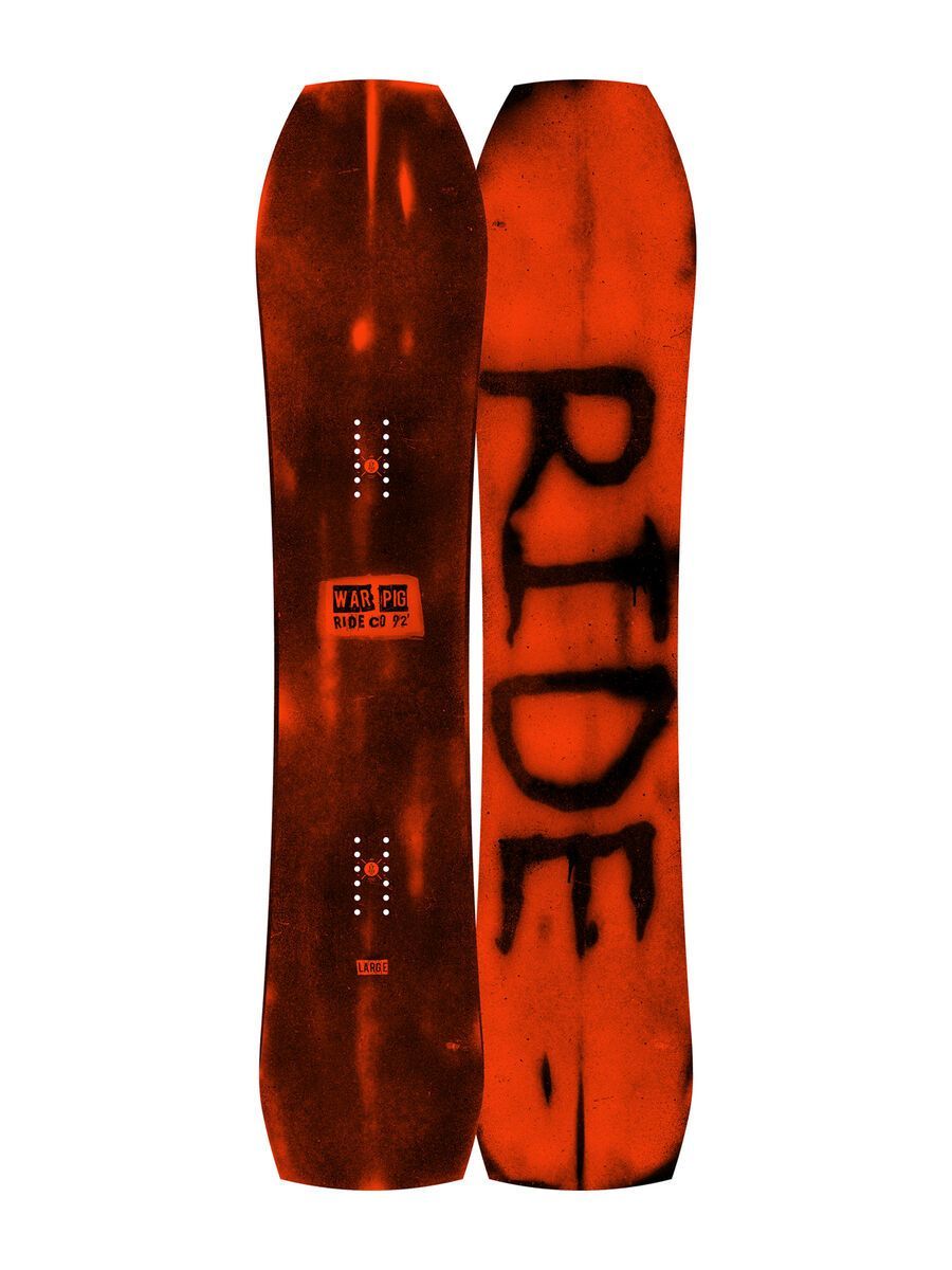 Set: Ride Warpig Large 2017 + Flow Fuse Hybrid 2016, grey - Snowboardset - Bild 2