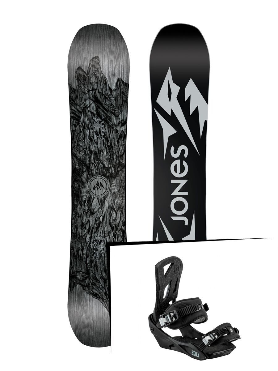 Set: Jones Ultra Mountain Twin Wide 2019 + Nitro Staxx pepper - Bild 1
