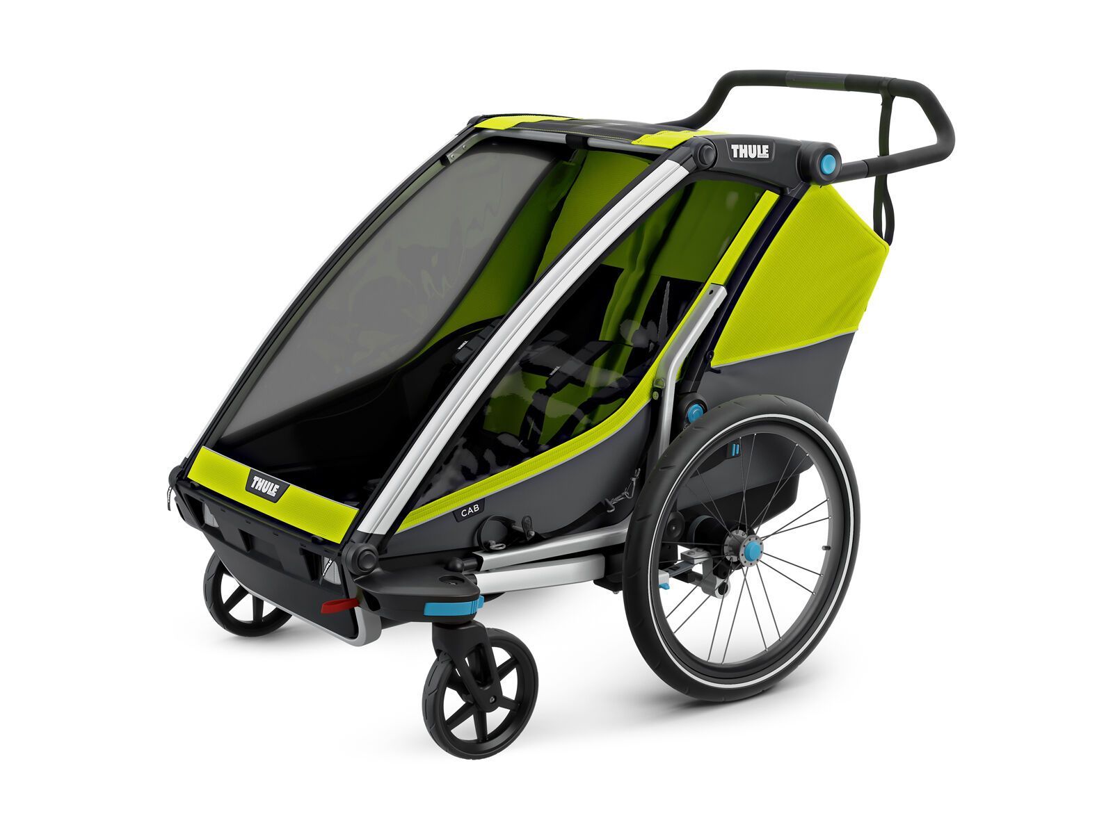 Thule Chariot Cab 2, chartreuse/dark shadow - Bild 2