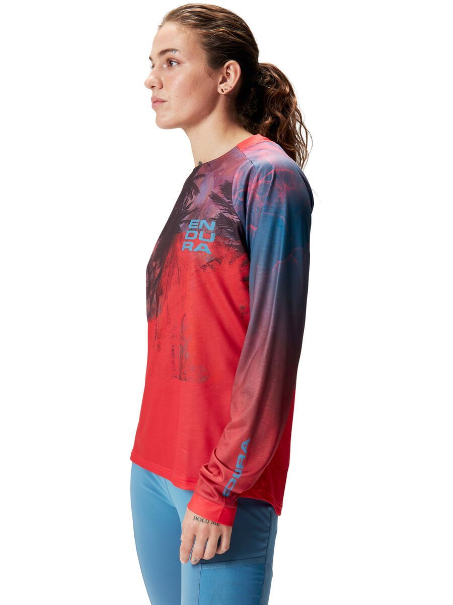 Endura Damen Tropical T-Shirt LTD (Langarm), granatapfel - Bild 4