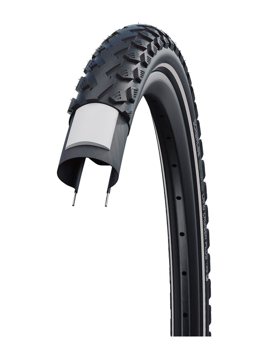 Schwalbe Land Cruiser Plus Active Green PunctureGuard - 26 Zoll, black-reflex - Bild 2