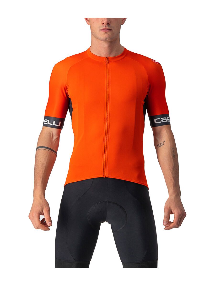 Castelli Entrata VI Jersey, fiery red/dark gray-ivory - Bild 1