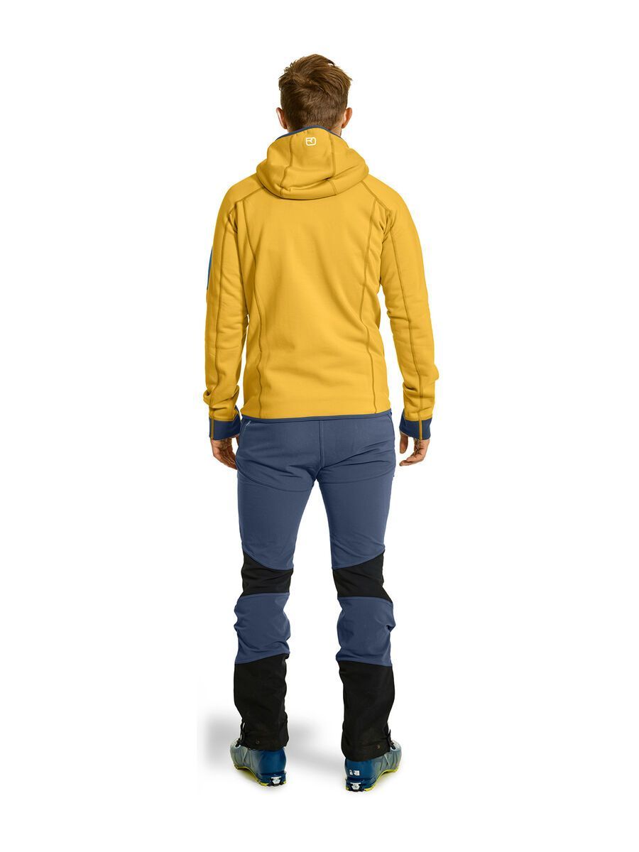 Ortovox Merino Fleece Plus Hoody M, yellowstone - Bild 4