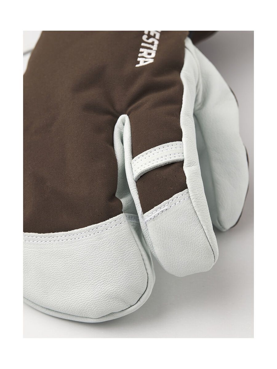 Hestra Army Leather Heli Ski 3 Finger, espresso - Bild 2