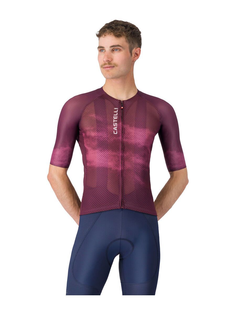 Castelli Climber's A/C Jersey, deep bordeaux/white - Bild 2
