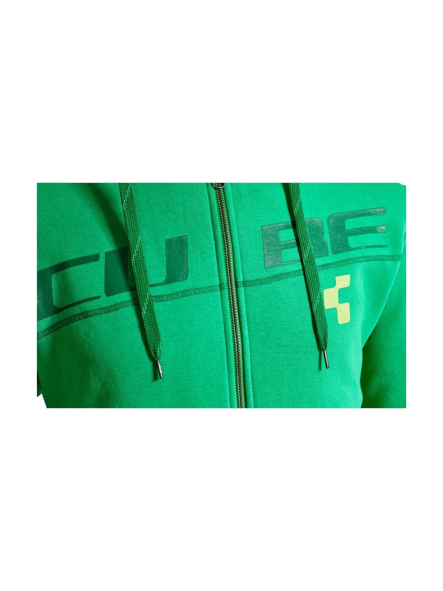 Cube Zip Hoody Diagonal, green - Bild 5