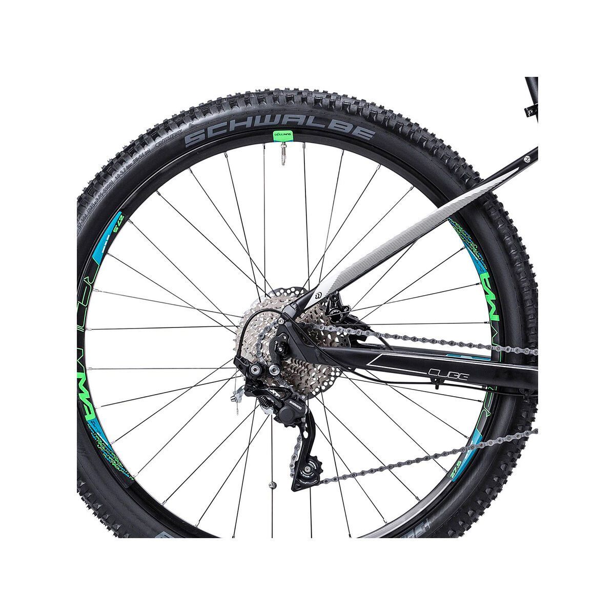 Cube Access WLS Hybrid Race 27.5, black/petrol - Bild 4