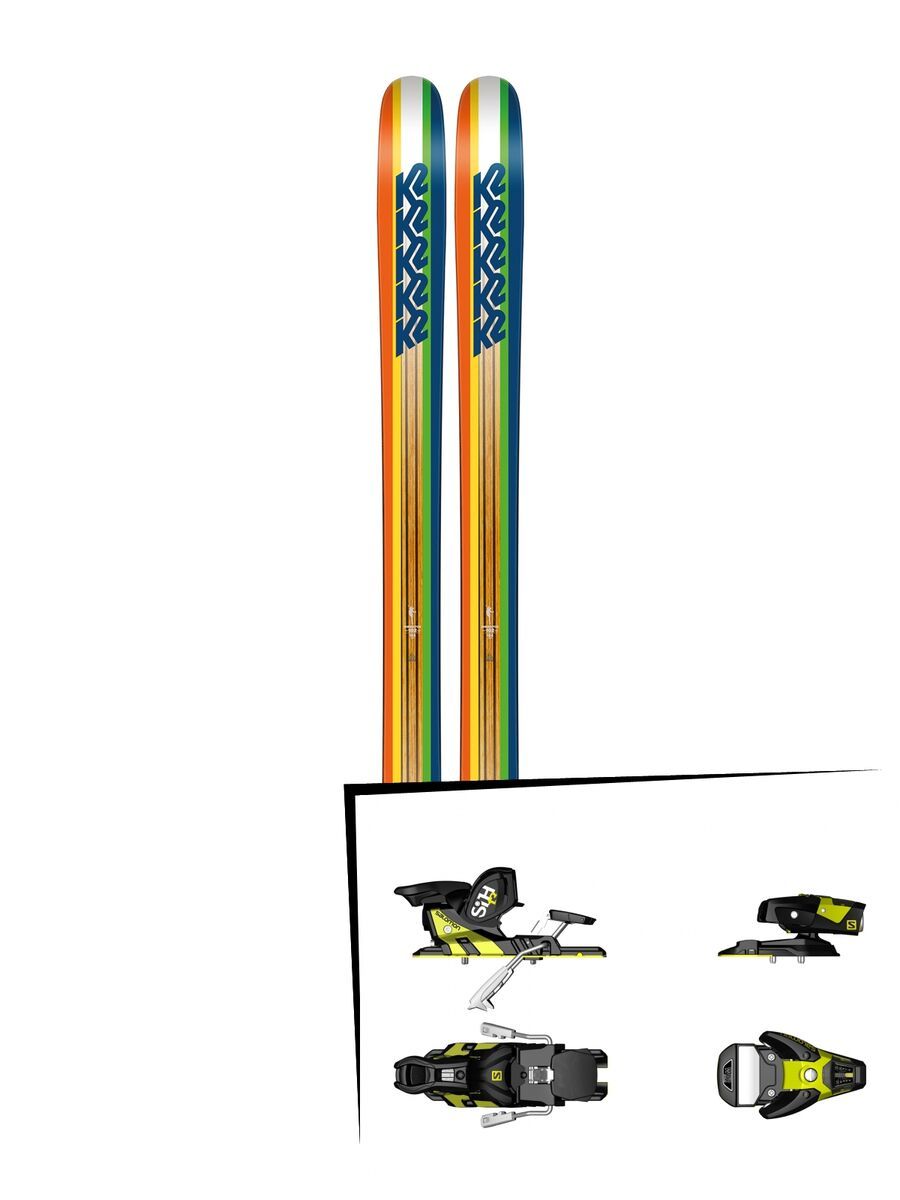 K2 SKI Set: Shreditor 102 2016 + Salomon STH2 WTR 13 - Bild 1