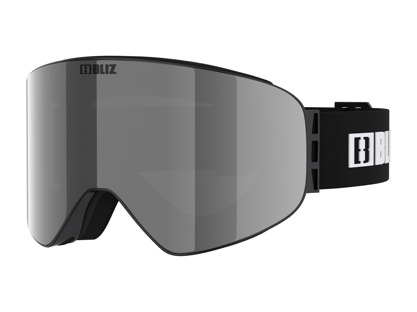Bliz Flow, Smoke Silver Mirror / matte black - Bild 1